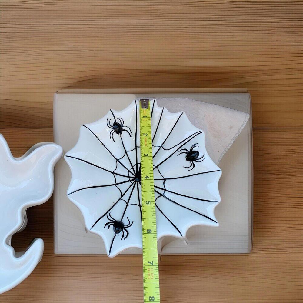 Target Home Halloween Ghost Spider Shaped Serving Dishes Bowl Dining Party Decor - Picture 7 of 7